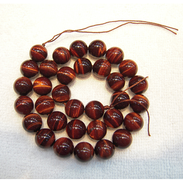 PandaHall Natural Gemstone Beads, Round, Tiger Eye, Dyed & Heated, Grade A, Red, about 10mm in diameter, hole: about 1mm, 40pcs/strand Tiger...
PandaHall Natural Gemstone Beads, Round, Tiger Eye, Dyed & Heated, Grade A, Red, about 10mm in diameter, hole: about 1mm, 40pcs/strand Tiger...