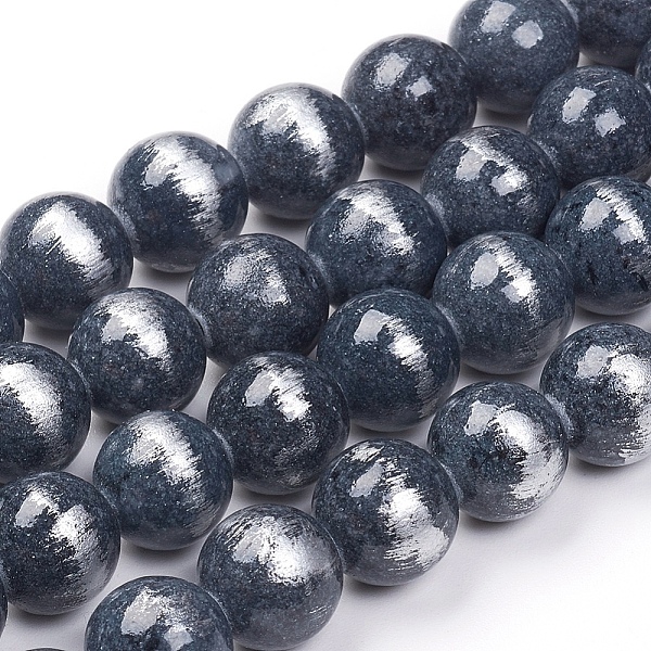 PandaHall Natural Mashan Jade Beads Strands, Brushed Silver Color, Dyed, Round, Marine Blue, 10mm, Hole: 0.8mm, about 40pcs/strand, 15.94...
PandaHall Natural Mashan Jade Beads Strands, Brushed Silver Color, Dyed, Round, Marine Blue, 10mm, Hole: 0.8mm, about 40pcs/strand, 15.94...