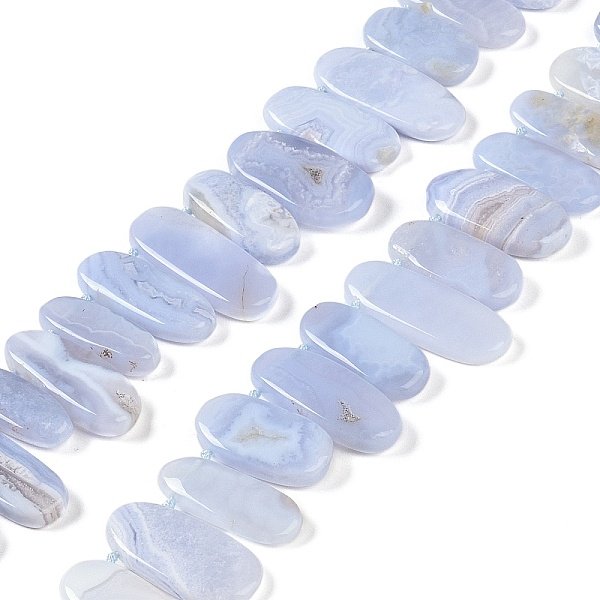 PandaHall Natural Blue Lace Agate Beads Strands, Nuggets, Top Drilled, 14~32x7~15x2~6mm, Hole: 1mm, about 33pcs/strand, 16.14~16.54''...
PandaHall Natural Blue Lace Agate Beads Strands, Nuggets, Top Drilled, 14~32x7~15x2~6mm, Hole: 1mm, about 33pcs/strand, 16.14~16.54''...