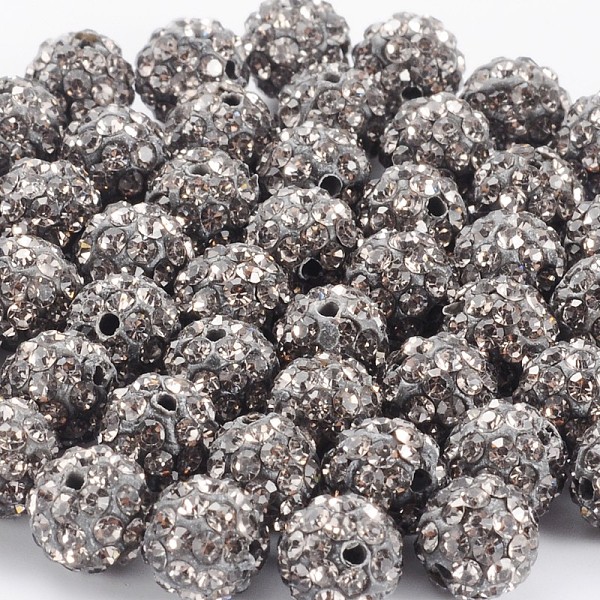 PandaHall Polymer Clay Rhinestone Beads, Pave Disco Ball Beads, Grade A, Black Diamond, PP11(1.7~1.8mm), 8mm, Hole: 1.5mm Polymer Clay+Glass..., Gray
PandaHall Polymer Clay Rhinestone Beads, Pave Disco Ball Beads, Grade A, Black Diamond, PP11(1.7~1.8mm), 8mm, Hole: 1.5mm Polymer Clay+Glass..., Gray