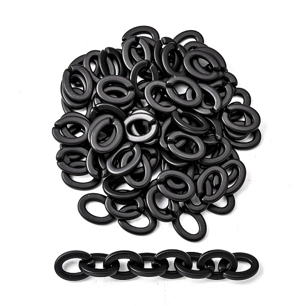 PandaHall Opaque Spray Painted Acrylic Linking Rings, Quick Link Connectors, for Cable Chains Making, Frosted, Oval, Black, 24x18.5x3.5mm...
PandaHall Opaque Spray Painted Acrylic Linking Rings, Quick Link Connectors, for Cable Chains Making, Frosted, Oval, Black, 24x18.5x3.5mm...