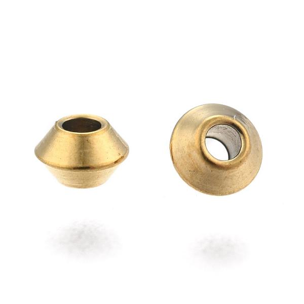 PandaHall Flat Round Ion Plating(IP) 304 Stainless Steel Spacer Beads, Golden, 4x2mm, Hole: 1.2mm 304 Stainless Steel Flat Round
PandaHall Flat Round Ion Plating(IP) 304 Stainless Steel Spacer Beads, Golden, 4x2mm, Hole: 1.2mm 304 Stainless Steel Flat Round