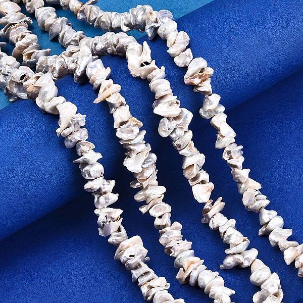 PandaHall Natural Baroque Pearl Keshi Pearl Beads Strands, Cultured Freshwater Pearl, Nuggets, Seashell Color, 8~16x8~16x1~9mm, Hole: 0.8mm...
PandaHall Natural Baroque Pearl Keshi Pearl Beads Strands, Cultured Freshwater Pearl, Nuggets, Seashell Color, 8~16x8~16x1~9mm, Hole: 0.8mm...