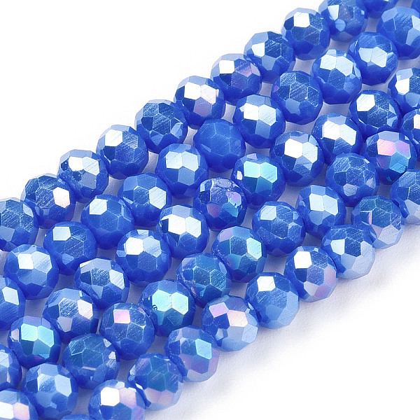 PandaHall Electroplate Glass Beads Strands, Opaque Solid Color, AB Color Plated, Faceted, Rondelle, Blue, 4x3mm, Hole: 0.4mm, about...
PandaHall Electroplate Glass Beads Strands, Opaque Solid Color, AB Color Plated, Faceted, Rondelle, Blue, 4x3mm, Hole: 0.4mm, about...