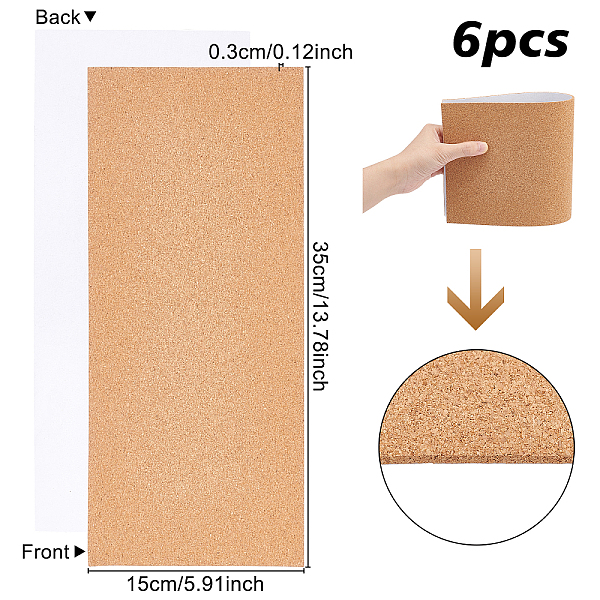 PandaHall BENECREAT 6 Sheet 15x35cm Self-Adhesive Cork Sheets, 3mm Thick Cork Coasters for wall decoration and DIY Craft Projects Wood..., Brown
PandaHall BENECREAT 6 Sheet 15x35cm Self-Adhesive Cork Sheets, 3mm Thick Cork Coasters for wall decoration and DIY Craft Projects Wood..., Brown