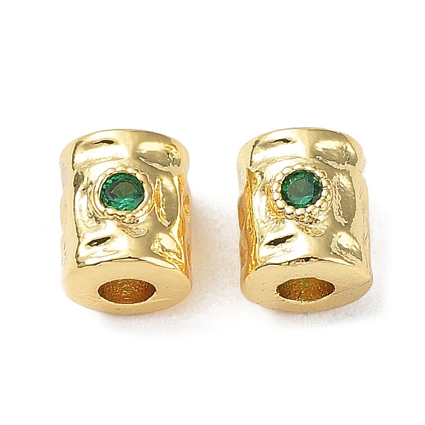 PandaHall Brass Micro Pave Cubic Zirconia Beads, Column, Real 18K Gold Plated, 6x5mm, Hole: 2mm Brass+Cubic Zirconia Column Green
PandaHall Brass Micro Pave Cubic Zirconia Beads, Column, Real 18K Gold Plated, 6x5mm, Hole: 2mm Brass+Cubic Zirconia Column Green