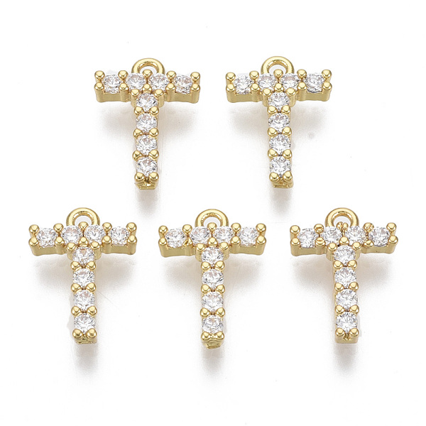 PandaHall Brass Micro Pave Cubic Zirconia Charms, Nickel Free, Letter, Clear, Real 18K Gold Plated, Letter.T, 13x9.5x2.5mm, Hole: 1.2mm...
PandaHall Brass Micro Pave Cubic Zirconia Charms, Nickel Free, Letter, Clear, Real 18K Gold Plated, Letter.T, 13x9.5x2.5mm, Hole: 1.2mm...
