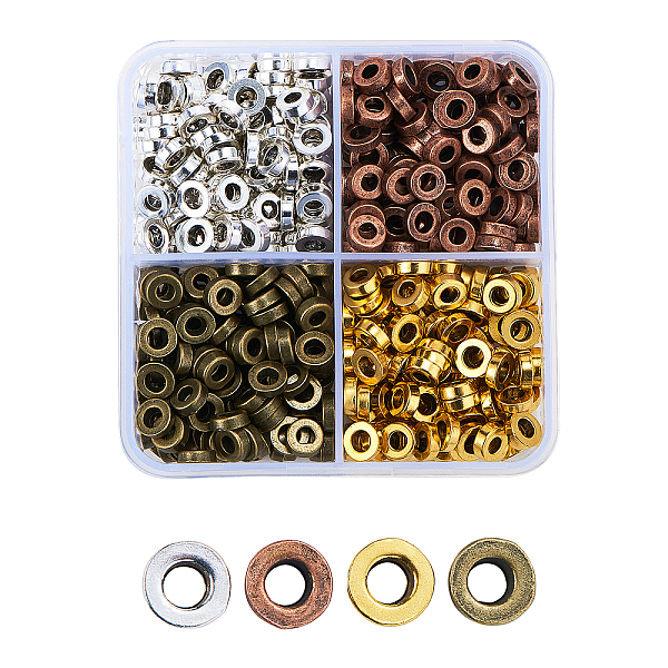 PandaHall Tibetan Style Alloy Beads, Lead Free and Cadmium Free, Donut, Mixed Color, 6x2mm, Hole: 2.5mm, 140pcs/color, 4 colors, 560pcs/box...
PandaHall Tibetan Style Alloy Beads, Lead Free and Cadmium Free, Donut, Mixed Color, 6x2mm, Hole: 2.5mm, 140pcs/color, 4 colors, 560pcs/box...
