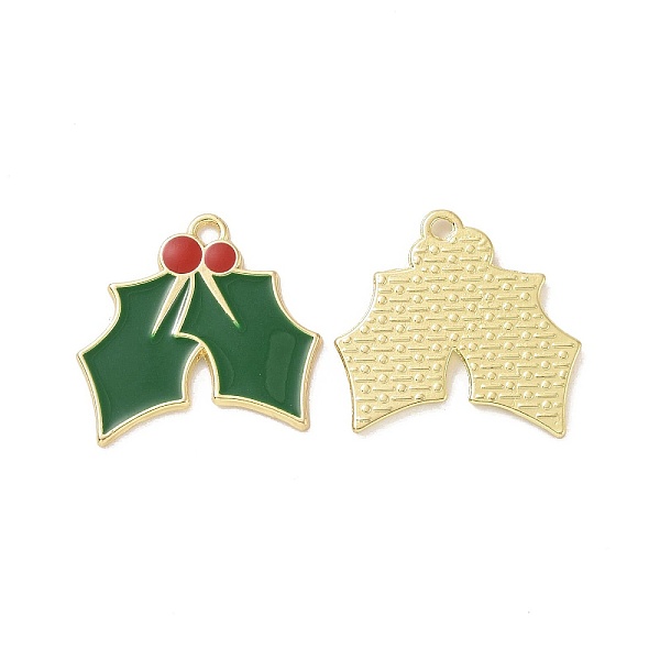PandaHall Christmas Theme Rack Plating Alloy Enamel Pendants, Light Gold Tone Holly Charms, Dark Green, 22.5x24x1.5mm, Hole: 2mm...
PandaHall Christmas Theme Rack Plating Alloy Enamel Pendants, Light Gold Tone Holly Charms, Dark Green, 22.5x24x1.5mm, Hole: 2mm...