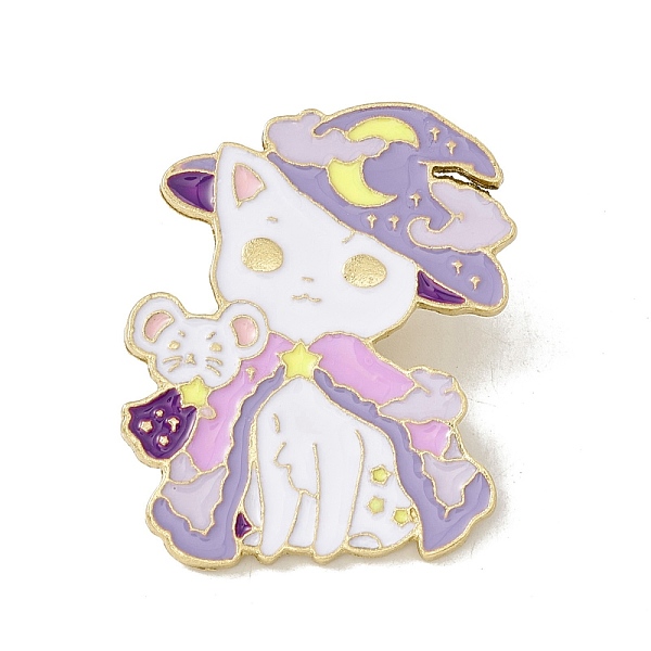 PandaHall Cat with Moon Enamel Pin, Gold Plated Alloy Badge for Backpack Clothes, White, 34x27.5x1.5mm Alloy+Enamel White
PandaHall Cat with Moon Enamel Pin, Gold Plated Alloy Badge for Backpack Clothes, White, 34x27.5x1.5mm Alloy+Enamel White
