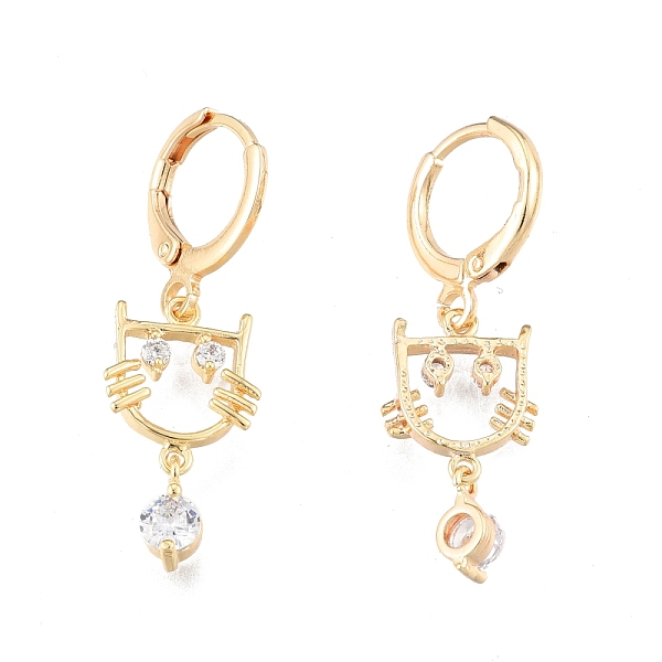 PandaHall Clear Cubic Zirconia Cat Dangle Leverback Earrings, Brass Jewelry for Women, Cadmium Free & Nickel Free & Lead Free, Real 18K Gold...
PandaHall Clear Cubic Zirconia Cat Dangle Leverback Earrings, Brass Jewelry for Women, Cadmium Free & Nickel Free & Lead Free, Real 18K Gold...