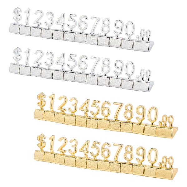 PandaHall AHANDMAKER 4Sets 2 Colors Aluminum Alloy Price Display Cube Adjustable Price Tag, with Number 0~9 and Letter Dollar Price Block...
PandaHall AHANDMAKER 4Sets 2 Colors Aluminum Alloy Price Display Cube Adjustable Price Tag, with Number 0~9 and Letter Dollar Price Block...