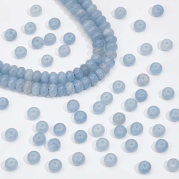 PandaHall 2 Strands Natural Aquamarine Beads Strands, Rondelle, Light Steel Blue, 8x5mm, Hole: 1mm, about 75~77pcs/strand, 14.76~14.96 inch...
PandaHall 2 Strands Natural Aquamarine Beads Strands, Rondelle, Light Steel Blue, 8x5mm, Hole: 1mm, about 75~77pcs/strand, 14.76~14.96 inch...