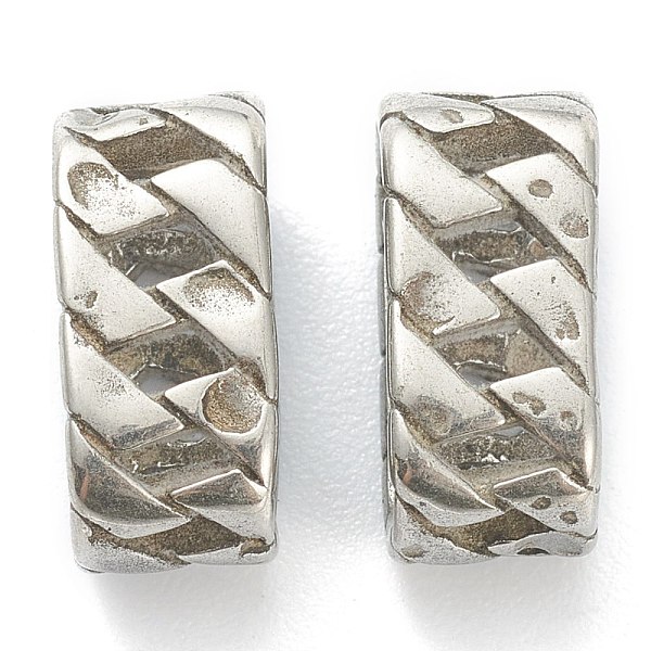 PandaHall 304 Stainless Steel Slide Charms/Slider Beads, For Leather Cord Bracelet Making, Hollow Oval, Antique Silver, 12x5x6mm, Inner...
PandaHall 304 Stainless Steel Slide Charms/Slider Beads, For Leather Cord Bracelet Making, Hollow Oval, Antique Silver, 12x5x6mm, Inner...