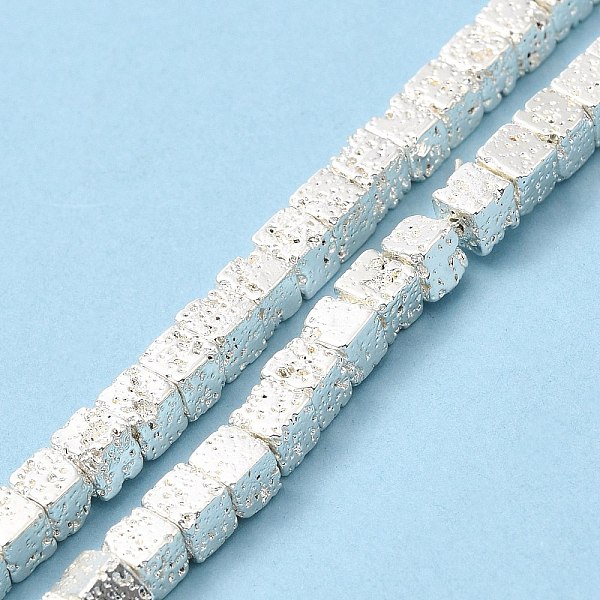 PandaHall Natural Lava Rock Beads Strands, Cube, Silver Plated, 4.5~4.7x4.5~4.7x4.5~4.7mm, Hole: 1mm, about 90~92pcs/strand, 17.32''(44cm)...
PandaHall Natural Lava Rock Beads Strands, Cube, Silver Plated, 4.5~4.7x4.5~4.7x4.5~4.7mm, Hole: 1mm, about 90~92pcs/strand, 17.32''(44cm)...