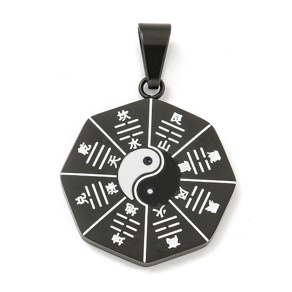 PandaHall 304 Stainless Steel Pendants, with Enamel, Bagua Formation, Yin Yang Charm, Black, 30x25.5x2.5mm, Hole: 8.5x4.5mm Stainless...
PandaHall 304 Stainless Steel Pendants, with Enamel, Bagua Formation, Yin Yang Charm, Black, 30x25.5x2.5mm, Hole: 8.5x4.5mm Stainless...