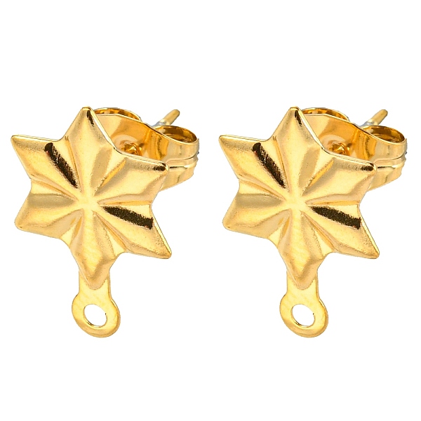 PandaHall 304 Stainless Steel Stud Earring Findings, with Horizontal Loops, Golden, Star, 14.5x9.5mm, Hole: 1.2mm, Pin: 0.7mm 304 Stainless...
PandaHall 304 Stainless Steel Stud Earring Findings, with Horizontal Loops, Golden, Star, 14.5x9.5mm, Hole: 1.2mm, Pin: 0.7mm 304 Stainless...