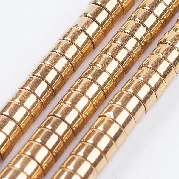 PandaHall Electroplate Non-magnetic Synthetic Hematite Beads Strands, Heishi Beads, Flat Round/Disc, Golden Plated, 4x2mm, Hole: 0.8mm...
PandaHall Electroplate Non-magnetic Synthetic Hematite Beads Strands, Heishi Beads, Flat Round/Disc, Golden Plated, 4x2mm, Hole: 0.8mm...
