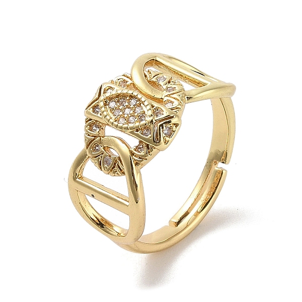 PandaHall Brass Pave Cubic Zirconia Adjustable Rings, Oval, Real 18K Gold Plated, Inner Diameter: 17.2mm Brass+Cubic Zirconia Oval Clear
PandaHall Brass Pave Cubic Zirconia Adjustable Rings, Oval, Real 18K Gold Plated, Inner Diameter: 17.2mm Brass+Cubic Zirconia Oval Clear