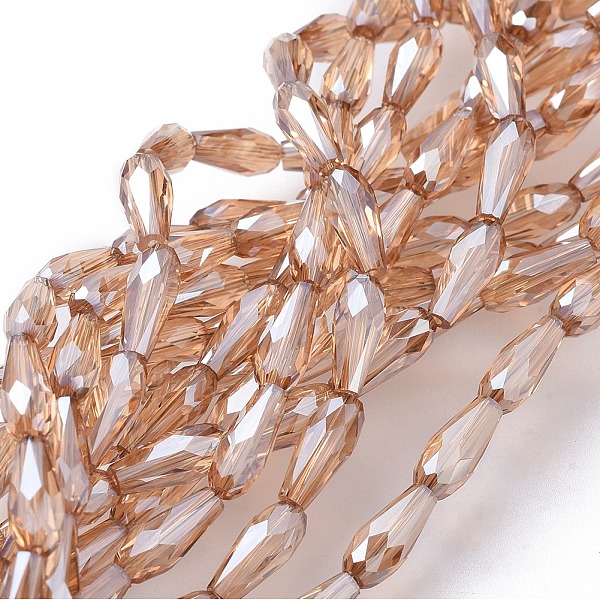 PandaHall Electroplate Glass Beads Strands, Pearl Luster Plated, Faceted, Teardrop, Light Salmon, 10x4mm, Hole: 0.8mm, about 70~72pcs/strand...
PandaHall Electroplate Glass Beads Strands, Pearl Luster Plated, Faceted, Teardrop, Light Salmon, 10x4mm, Hole: 0.8mm, about 70~72pcs/strand...