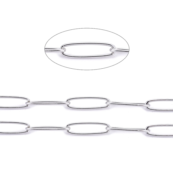PandaHall 304 Stainless Steel Paperclip Chains, Soldered, with Spool, Stainless Steel Color, 10x2.5x0.5mm, about 32.8 Feet(10m)/roll 304...
PandaHall 304 Stainless Steel Paperclip Chains, Soldered, with Spool, Stainless Steel Color, 10x2.5x0.5mm, about 32.8 Feet(10m)/roll 304...