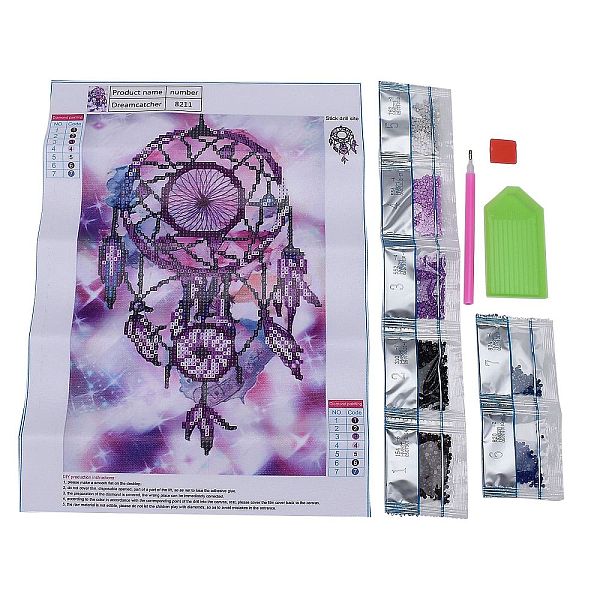 PandaHall 5D DIY Diamond Painting Canvas Kits For Kids, with Resin Rhinestones, Diamond Sticky Pen, Tray Plate and Glue Clay, Woven Net/Web..., Multicolor
PandaHall 5D DIY Diamond Painting Canvas Kits For Kids, with Resin Rhinestones, Diamond Sticky Pen, Tray Plate and Glue Clay, Woven Net/Web..., Multicolor