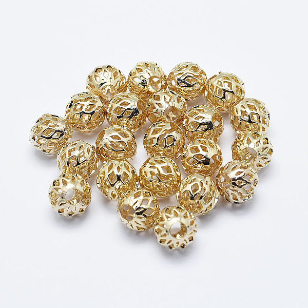 PandaHall Brass Beads, Long-Lasting Plated, Real 18K Gold Plated, Nickel Free, Hollow, Round, 8mm, Hole: 3mm Brass Round
PandaHall Brass Beads, Long-Lasting Plated, Real 18K Gold Plated, Nickel Free, Hollow, Round, 8mm, Hole: 3mm Brass Round