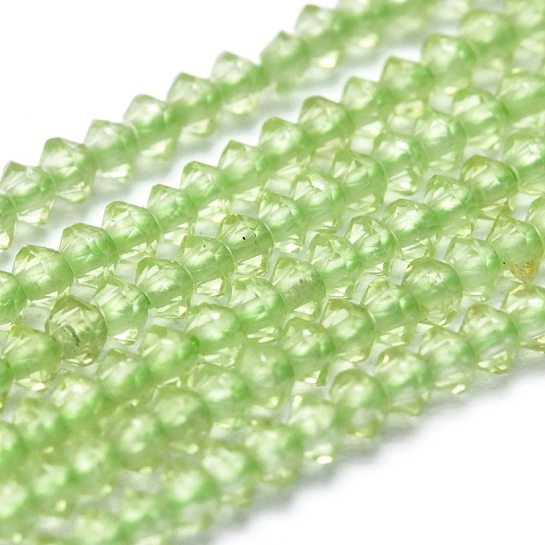 PandaHall Natural Peridot Beads Strands, Faceted, Bicone, 2x1mm, Hole: 0.5mm, about 390pcs/Strand, 15.35 inch(39cm) Peridot Bicone
PandaHall Natural Peridot Beads Strands, Faceted, Bicone, 2x1mm, Hole: 0.5mm, about 390pcs/Strand, 15.35 inch(39cm) Peridot Bicone