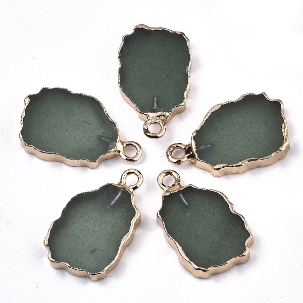 PandaHall Natural Green Aventurine Pendants, with Light Gold Plated Edge and Iron Loop, Nuggets, 19~21x12x3mm, Hole: 1.6mm Green Aventurine...
PandaHall Natural Green Aventurine Pendants, with Light Gold Plated Edge and Iron Loop, Nuggets, 19~21x12x3mm, Hole: 1.6mm Green Aventurine...