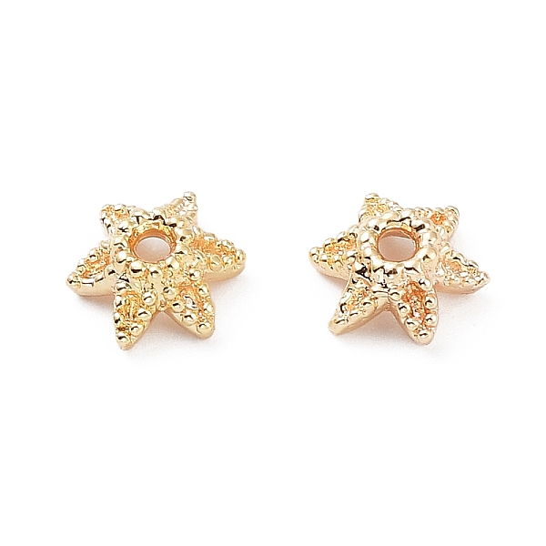 PandaHall Rack Plating Brass Bead Cap, 6-Petal Flower, Real 18K Gold Plated, 9x8x4mm, Hole: 1.6mm Brass
PandaHall Rack Plating Brass Bead Cap, 6-Petal Flower, Real 18K Gold Plated, 9x8x4mm, Hole: 1.6mm Brass