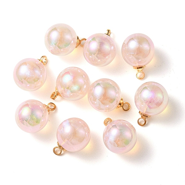 PandaHall 10Pcs UV Plating Acrylic Pendants, with Light Gold Tone Brass Findings, Round Charm, Misty Rose, 13.5x9.5mm, Hole: 1.6mm Acrylic...
PandaHall 10Pcs UV Plating Acrylic Pendants, with Light Gold Tone Brass Findings, Round Charm, Misty Rose, 13.5x9.5mm, Hole: 1.6mm Acrylic...