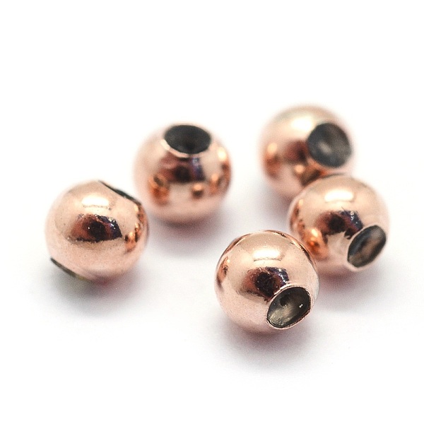 PandaHall 925 Sterling Silver Stopper Beads, with Rubber inside, Round, Rose Gold, 3mm, Hole: 0.6mm Sterling Silver Round
PandaHall 925 Sterling Silver Stopper Beads, with Rubber inside, Round, Rose Gold, 3mm, Hole: 0.6mm Sterling Silver Round