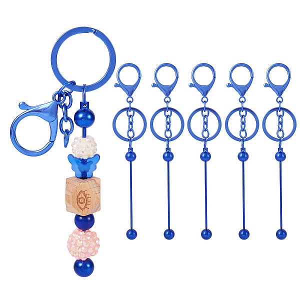 PandaHall Spritewelry 5Pcs Alloy and Brass Bar Beadable Keychain for Jewelry Making DIY Crafts, with Lobster Clasps, Blue, 15.8x2.4cm Alloy...
PandaHall Spritewelry 5Pcs Alloy and Brass Bar Beadable Keychain for Jewelry Making DIY Crafts, with Lobster Clasps, Blue, 15.8x2.4cm Alloy...