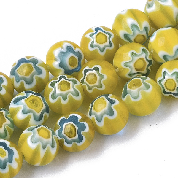 PandaHall Handmade Millefiori Lampwork Beads Strands, Round, Yellow, 8mm, Hole: 1.2mm, about 48pcs/strand, 14.17 inch(36cm) Millefiori...
PandaHall Handmade Millefiori Lampwork Beads Strands, Round, Yellow, 8mm, Hole: 1.2mm, about 48pcs/strand, 14.17 inch(36cm) Millefiori...