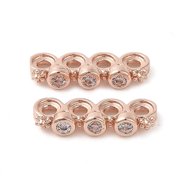 PandaHall Rack Plating Brass Pave Clear Cubic Zirconia Spacer Bars, Flower Links, Long-Lasting Plated, Lead Free & Cadmium Free, Rose Gold...
PandaHall Rack Plating Brass Pave Clear Cubic Zirconia Spacer Bars, Flower Links, Long-Lasting Plated, Lead Free & Cadmium Free, Rose Gold...