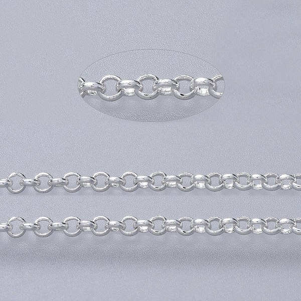 PandaHall Brass Rolo Chains, Belcher Chains, Soldered, with Spool, Cadmium Free & Lead Free, Silver Color Plated, 2x0.6mm, about 16.4 Feet...
PandaHall Brass Rolo Chains, Belcher Chains, Soldered, with Spool, Cadmium Free & Lead Free, Silver Color Plated, 2x0.6mm, about 16.4 Feet...