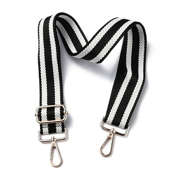 PandaHall Adjustable Nylon Bag Chains Strap, with Light Gold Iron Swivel Clasps, for Bag Replacement Accessories, Black & White, Stripe...
PandaHall Adjustable Nylon Bag Chains Strap, with Light Gold Iron Swivel Clasps, for Bag Replacement Accessories, Black & White, Stripe...
