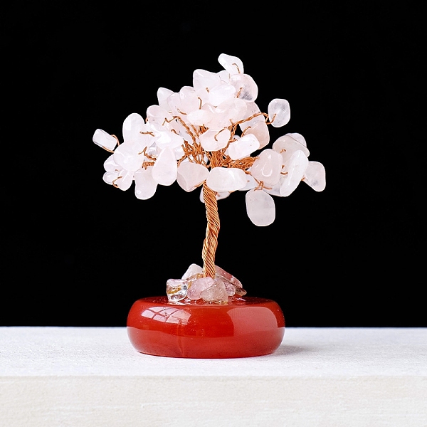 PandaHall Natural Rose Quartz Chips Tree Decorations, Gemstone Base with Copper Wire Feng Shui Energy Stone Gift for Home Office Desktop...
PandaHall Natural Rose Quartz Chips Tree Decorations, Gemstone Base with Copper Wire Feng Shui Energy Stone Gift for Home Office Desktop...