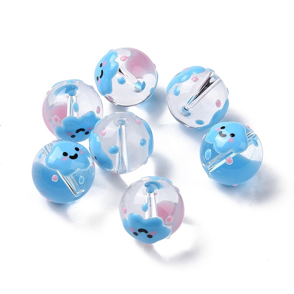 PandaHall Transparent Glass Beads, with Enamel, Round, Sky Blue, Cloud Pattern, 14~15x13~13.5mm, Hole: 1.5~1.6mm Glass Cloud
PandaHall Transparent Glass Beads, with Enamel, Round, Sky Blue, Cloud Pattern, 14~15x13~13.5mm, Hole: 1.5~1.6mm Glass Cloud