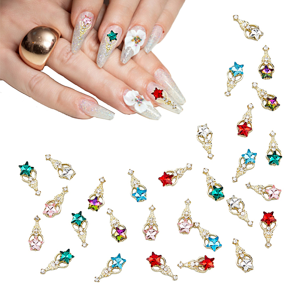 PandaHall 30Pcs 6 Colors Star Shape Nail Art Charms Colorful Crystals Nail Cabochons Sparkling Rhinestones Alloy Charms Rhinestone Pendant..., Multicolor
PandaHall 30Pcs 6 Colors Star Shape Nail Art Charms Colorful Crystals Nail Cabochons Sparkling Rhinestones Alloy Charms Rhinestone Pendant..., Multicolor