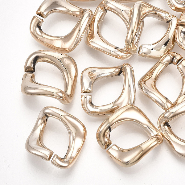 PandaHall UV Plating ABS Plastic Linking Rings, Quick Link Connectors, For Curb Chains Making, Unwelded, Twist, Rose Gold, 20.5x20x9.5mm...
PandaHall UV Plating ABS Plastic Linking Rings, Quick Link Connectors, For Curb Chains Making, Unwelded, Twist, Rose Gold, 20.5x20x9.5mm...