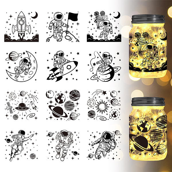 PandaHall 12 Style Silhouette Paper, for Lighting Decoration, Paper Cut Light Box, Rectangle, Spaceman Pattern, 90x100mm, 12pcs/set PVC...
PandaHall 12 Style Silhouette Paper, for Lighting Decoration, Paper Cut Light Box, Rectangle, Spaceman Pattern, 90x100mm, 12pcs/set PVC...