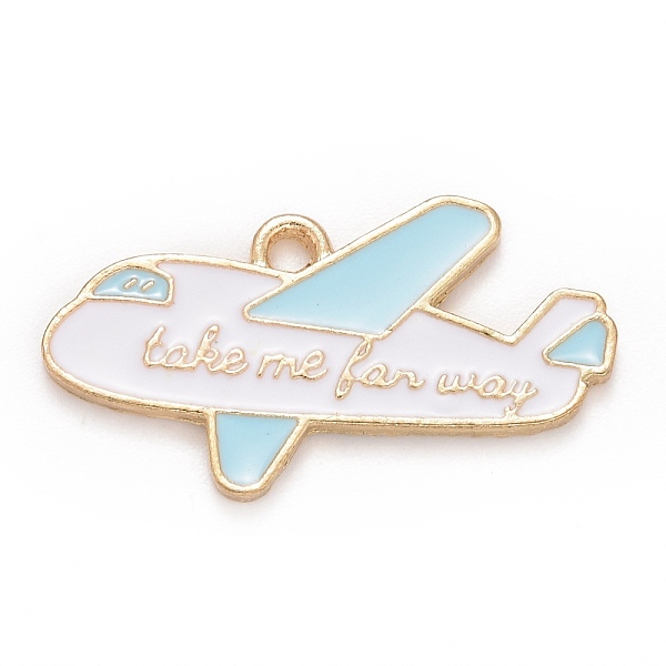 PandaHall Alloy Enamel Pendants, Plane with Word Take Me Far Way, Light Gold, WhiteSmoke, 18x29x1.5mm, Hole: 1.8mm Alloy+Enamel Vehicle..., White
PandaHall Alloy Enamel Pendants, Plane with Word Take Me Far Way, Light Gold, WhiteSmoke, 18x29x1.5mm, Hole: 1.8mm Alloy+Enamel Vehicle..., White