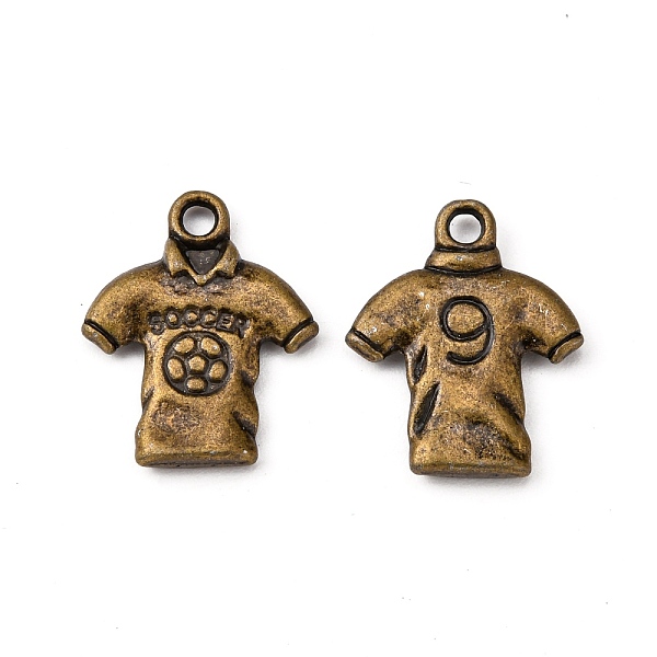 PandaHall Tibetan Style Alloy Pendants, Ball Uniform, Cadmium Free & Nickel Free & Lead Free, Antique Bronze, 18.5x15x2.5mm, Hole: 2mm...
PandaHall Tibetan Style Alloy Pendants, Ball Uniform, Cadmium Free & Nickel Free & Lead Free, Antique Bronze, 18.5x15x2.5mm, Hole: 2mm...