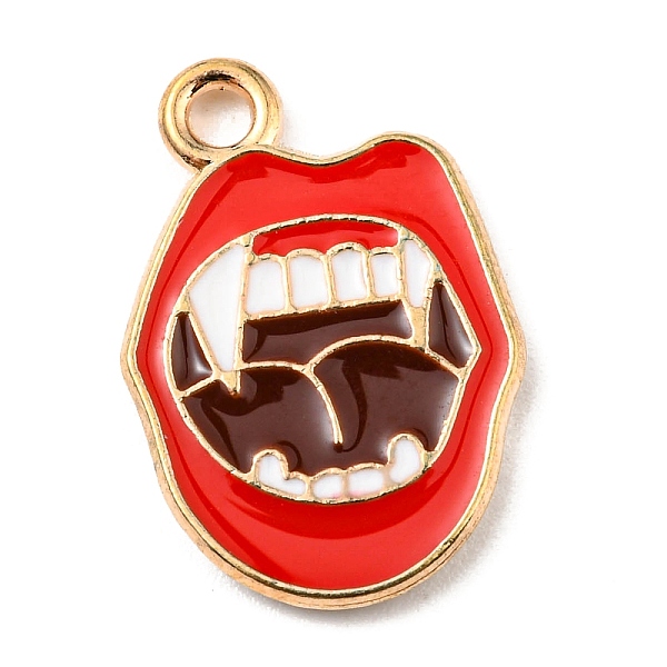 PandaHall Alloy Enamel Pendants, Halloween Theme, Light Gold, Lip, 18.5x12.5x1.5mm, Hole: 1.5mm Alloy+Enamel Lip Red
PandaHall Alloy Enamel Pendants, Halloween Theme, Light Gold, Lip, 18.5x12.5x1.5mm, Hole: 1.5mm Alloy+Enamel Lip Red