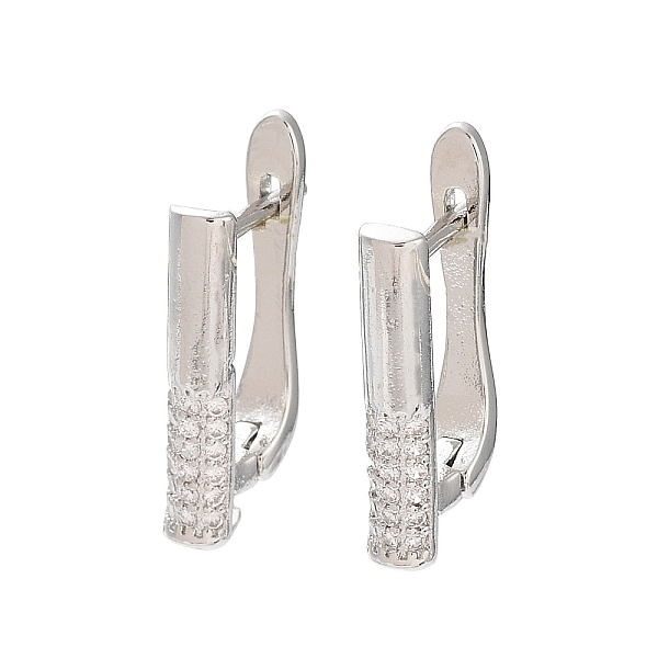 PandaHall Rack Plating Brass with Cubic Zirconia Hoop Earring Findings, Latch Back, Long-Lasting Plated, Lead Free & Cadmium Free, Platinum..., Clear
PandaHall Rack Plating Brass with Cubic Zirconia Hoop Earring Findings, Latch Back, Long-Lasting Plated, Lead Free & Cadmium Free, Platinum..., Clear
