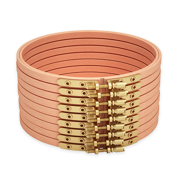 PandaHall Beech Wood Cross Stitch Embroidery Hoops, Brass Fastener Sewing Tools Accessory, Round, PeachPuff, 0.35x4.45 inch(9x113mm), Inner..., Brown
PandaHall Beech Wood Cross Stitch Embroidery Hoops, Brass Fastener Sewing Tools Accessory, Round, PeachPuff, 0.35x4.45 inch(9x113mm), Inner..., Brown