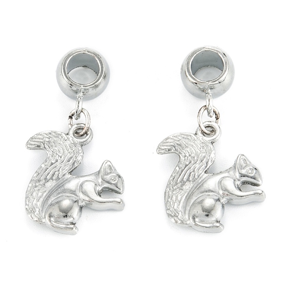 PandaHall Tibetan Style Alloy Pendants, Squirrel, with Tube Bails, Platinum, 36mm, Hole: 5.5mm Alloy Other Animal
PandaHall Tibetan Style Alloy Pendants, Squirrel, with Tube Bails, Platinum, 36mm, Hole: 5.5mm Alloy Other Animal