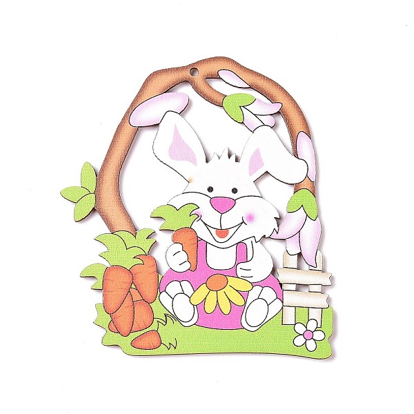 PandaHall Easter Wood Big Pendants, Rabbit with Carrot Charm, Colorful, 90x80x2mm, Hole: 3.2mm Wood Rabbit
PandaHall Easter Wood Big Pendants, Rabbit with Carrot Charm, Colorful, 90x80x2mm, Hole: 3.2mm Wood Rabbit
