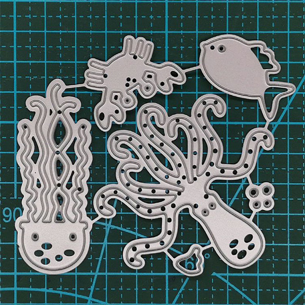 PandaHall Carbon Steel Cutting Dies Stencils, for DIY Scrapbooking/Photo Album, Decorative Embossing DIY Paper Card, Marine Organism, Matte...
PandaHall Carbon Steel Cutting Dies Stencils, for DIY Scrapbooking/Photo Album, Decorative Embossing DIY Paper Card, Marine Organism, Matte...